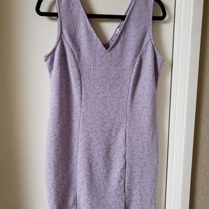 Slinky Purple Sparkly Sheath Dress